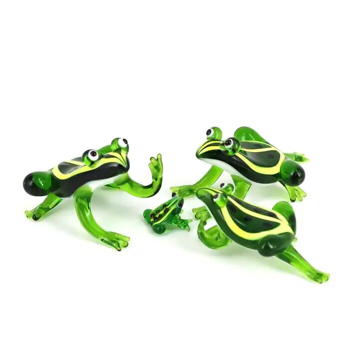 BachPartyGifts Murano glass animal gifts miniature frog figurine